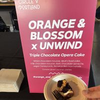 Collaboration cake at event where I found out about Orange & Blossom   at Orange & Blossom Patisserie in Portland