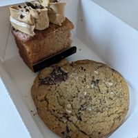 Espresso banana bread & cookie at Orange & Blossom Patisserie in Portland