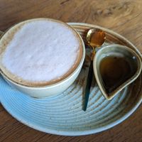 Coconut milk latte at Pure Vegan Heaven - Old Town in Chiang Mai