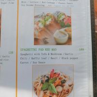 Menu at Pure Vegan Heaven - Old Town in Chiang Mai