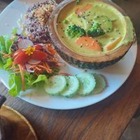 Yellow curry at Pure Vegan Heaven - Old Town in Chiang Mai
