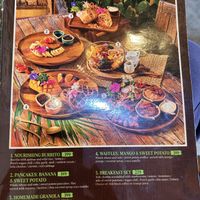 Breakfast menu  at Pure Vegan Heaven - Old Town in Chiang Mai