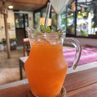 Ginger carrot orange juicee  at Pure Vegan Heaven - Old Town in Chiang Mai