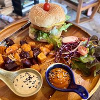 Burger   at Pure Vegan Heaven - Old Town in Chiang Mai