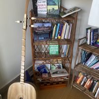 Bookstands !  at Cambodhi in Kampot