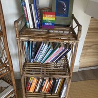 Bookstands!  at Cambodhi in Kampot