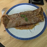 Crepe with Apple Crumble at Cambodhi in Kampot
