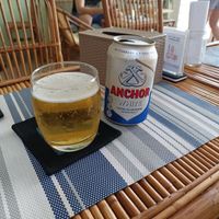 Cambodia beer anchor at Cambodhi in Kampot