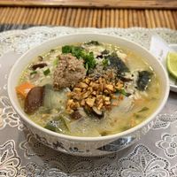 Congee  at Cambodhi in Kampot