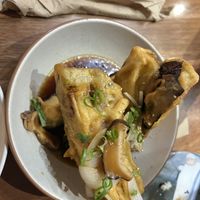 Tempura eggplant   at Harajuku Gyoza South Bank in South Brisbane
