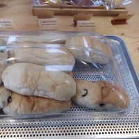 Plain and olive ciabatta at Bakery Café in Seogwipo