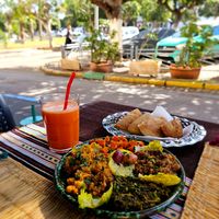 Mix of 5 Moroccan salads. at Zayna Moroccan Taste in Casablanca