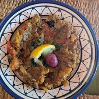 Baba ganouj at Zayna Moroccan Taste in Casablanca