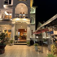 The restaurant - eat upstairs or outside   at Ưu Đàm Tịnh Quán in Da Lat