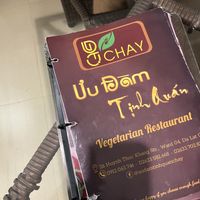 Menu  at Ưu Đàm Tịnh Quán in Da Lat