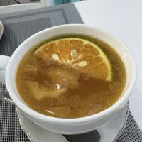 Ginger tea  at An Nhi Chay in Hue