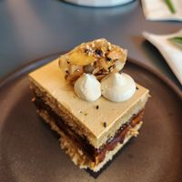 TRAIN TO BUSAN (vegan)
Sweet potato sponge, Ssiatt cinnamon caramel, brown sugar buttercream, Ssiatt brittle at Paper Cake Shop in Seattle