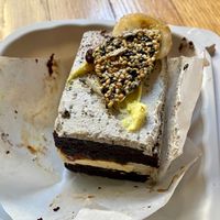 Black sesame banana caramel  at Paper Cake Shop in Seattle