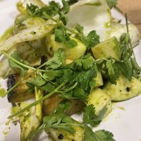 Kohlrabi and apple salad  at Samphire in Whitstable