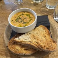 Gazpacho soup  at Samphire in Whitstable