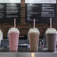 vegan shakes at Tremont Scoops in Cleveland