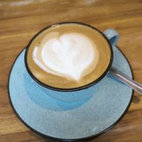 Coffe with oat milk at Pu'u Pau Hostel & Coffee Shop in 
