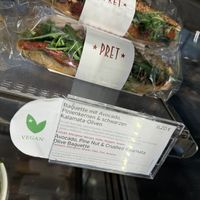 one of the very few vegan items  at Pret A Manger - Hauptbahnhof in Frankfurt