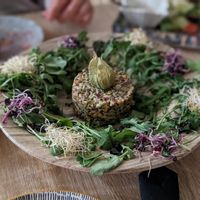 Tartar with quinoa, lentils and avocado at Jungle Bistro in Ibiza