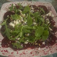 Carpacio betterave et chevre at Jungle Bistro in Ibiza