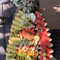 Fruit platter for only 350  at InDa Cafe in Varkala