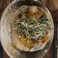 Vegan gyoza  at Ukiah Japanese Smokehouse in Asheville