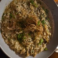 Mushroom risotto at Osprey's Restaurant in Oak Beach