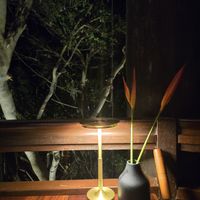 Ambiance at night at Osprey's Restaurant in Oak Beach