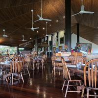 Dining area at Osprey's Restaurant in Oak Beach