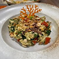 Scrambled tofu with vegetables  at Tim's Sa Pa Kitchen in Lao Cai