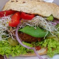 imcredible vegan burger at Krowarzywa - Hoza in Warsaw