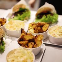 Baked potatoes at Krowarzywa - Hoza in Warsaw
