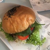 burger of the month - september at Krowarzywa - Hoza in Warsaw
