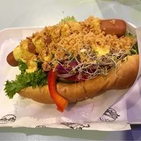 Loaded hot dog  at Krowarzywa - Hoza in Warsaw