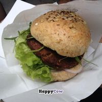 chickpeas burger at Krowarzywa - Hoza in Warsaw