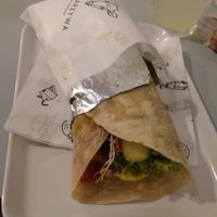 Wrap with marinated tofu. Amazing!!! at Krowarzywa - Hoza in Warsaw