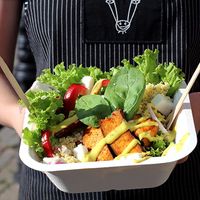 vegan bowl at Krowarzywa - Hoza in Warsaw