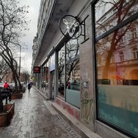 Street sign at Krowarzywa - Hoza in Warsaw