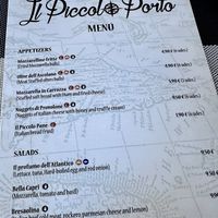 Menu  at Il Piccolo Porto in Gelves