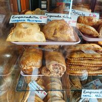 Vegan empanadas at El Horno de la Avenida in Tenerife