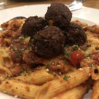 Pomodoro with “meatballs"  at Legacy Pointe Eatery in Springfield