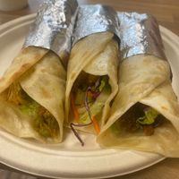 Vegan kathi rolls at The Roll Pod in Bellevue