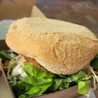 Jak n box burger at The Fat Tui in Nelson