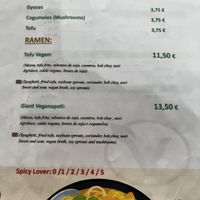 More from the menu. Sorry I didn’t photo the entire thing.  at Veganapati in Lisbon