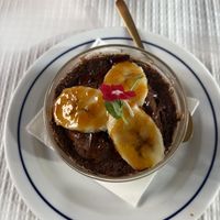 Banana tiramisu   at Veganapati in Lisbon